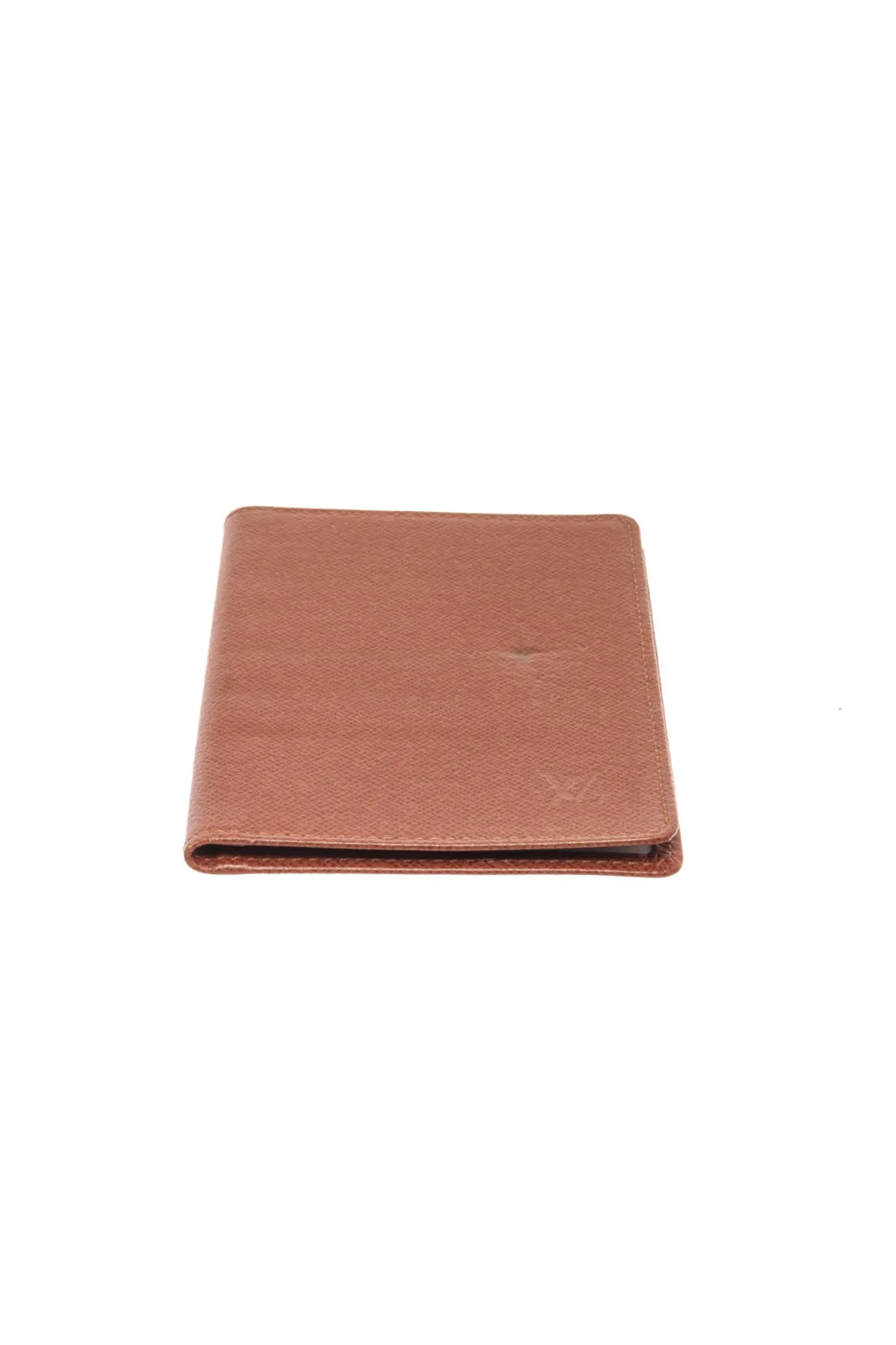 Louis Vuitton Brown Leather Bifold ID Holder Wallet