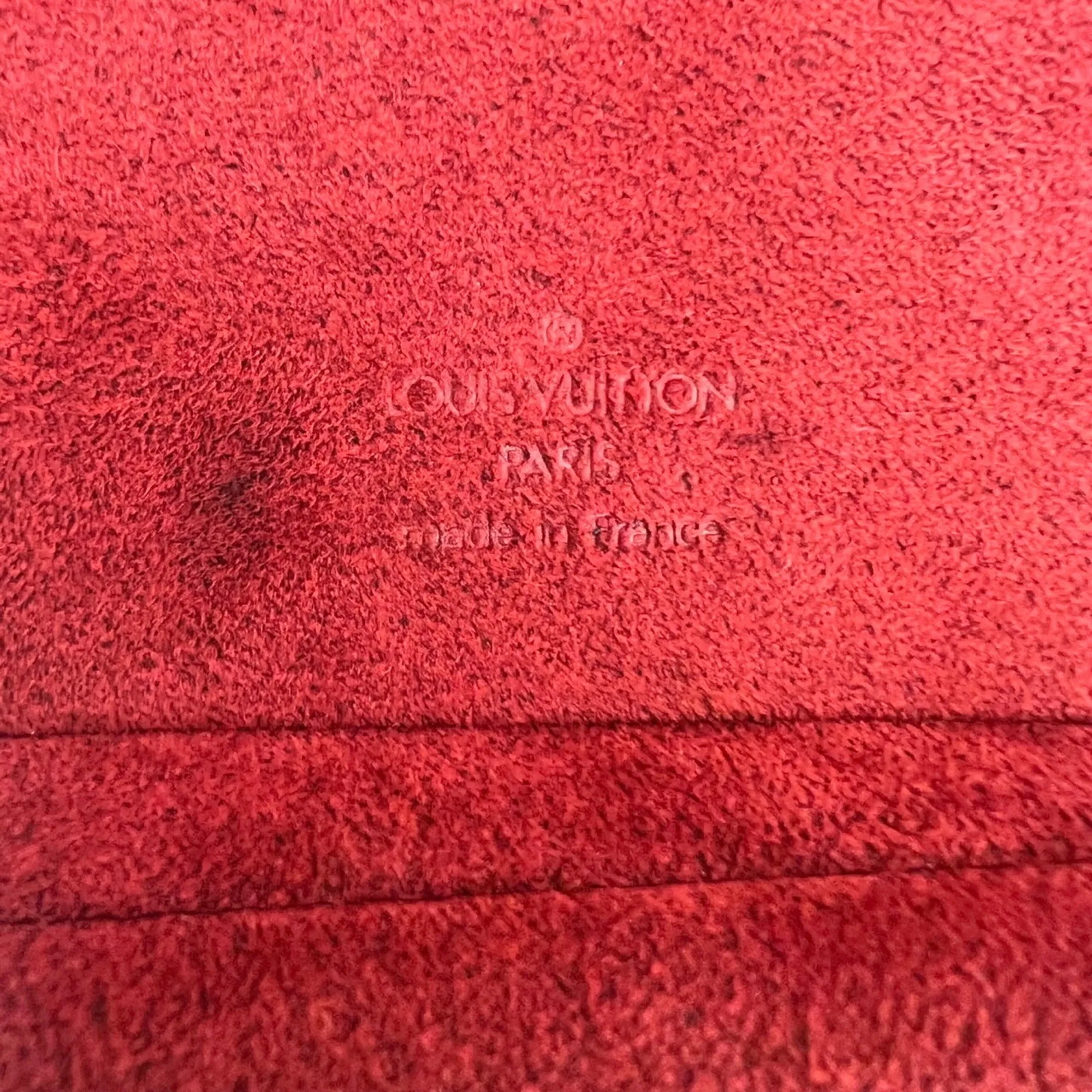 LOUIS VUITTON Cannes Vanity Bag Handbag Epi Leather M48037 AS0936 Red Ladies