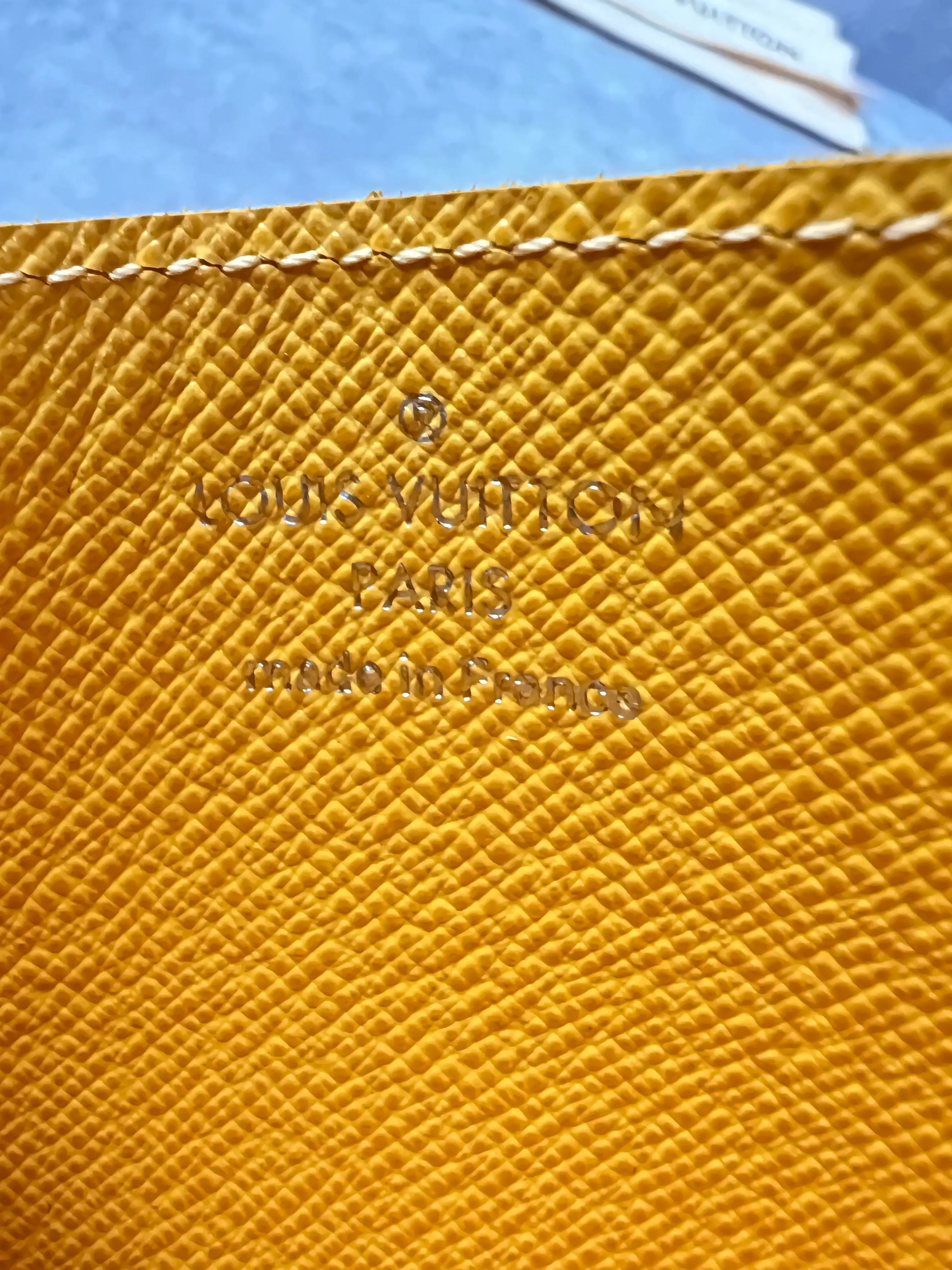 Louis Vuitton Card Holder Citron Yellow Epi