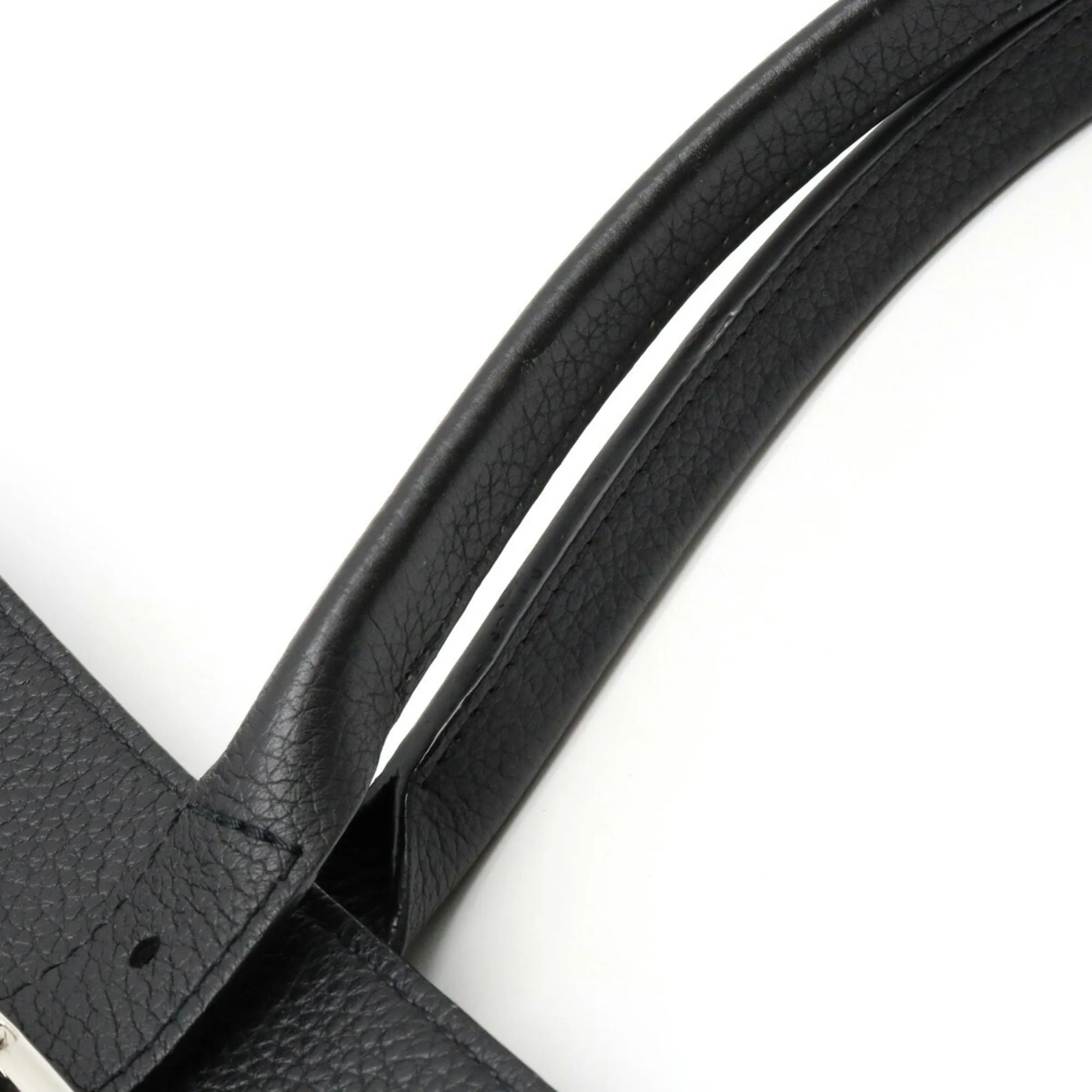 LOUIS VUITTON Cover Voyage Tote Bag Shoulder Taurillon Leather Noir Black M50086