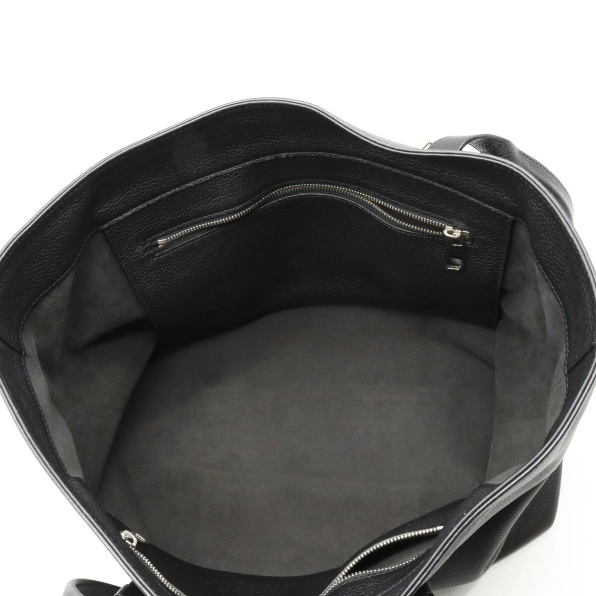 LOUIS VUITTON Cover Voyage Tote Bag Shoulder Taurillon Leather Noir Black M50086
