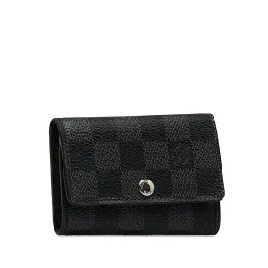 LOUIS VUITTON Damier Graphite 6 Key Holder