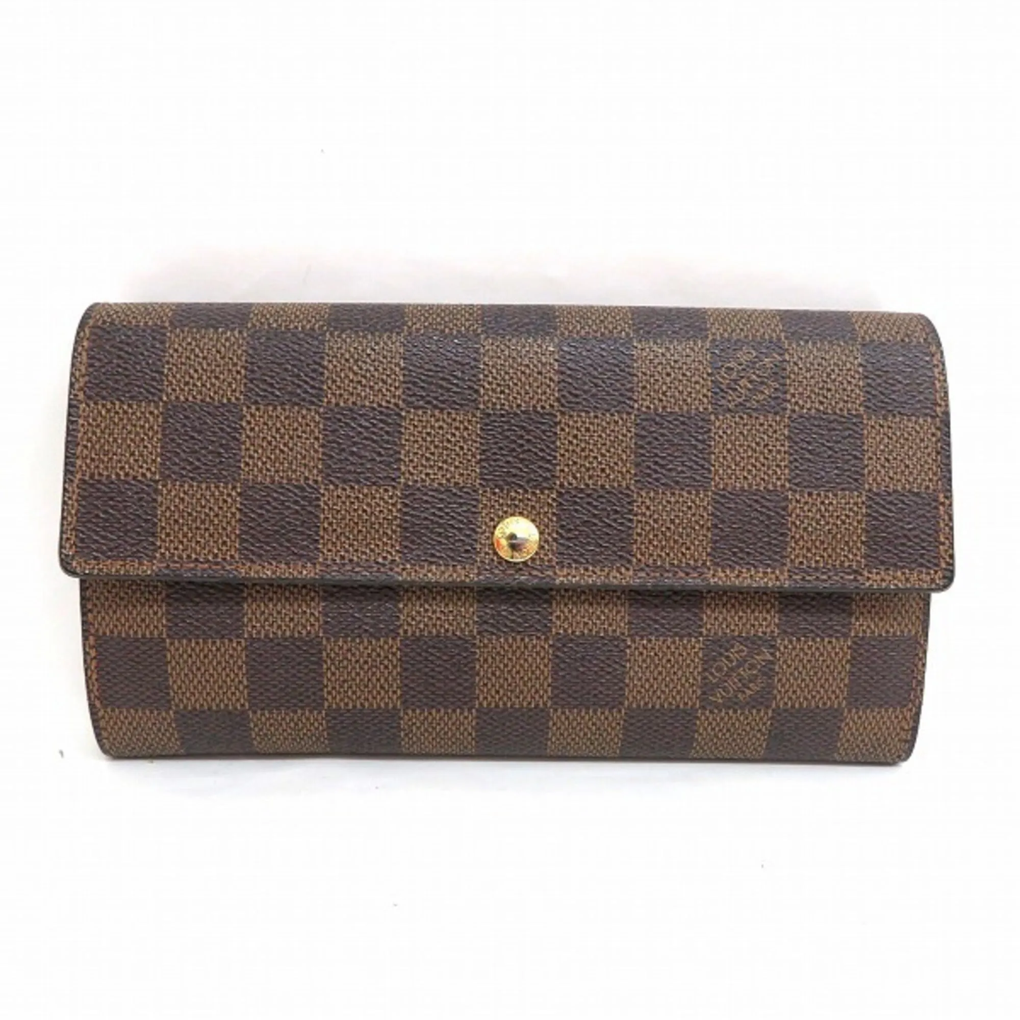 LOUIS VUITTON Damier Portefeuille Sarah N61734 Long Wallet Unisex