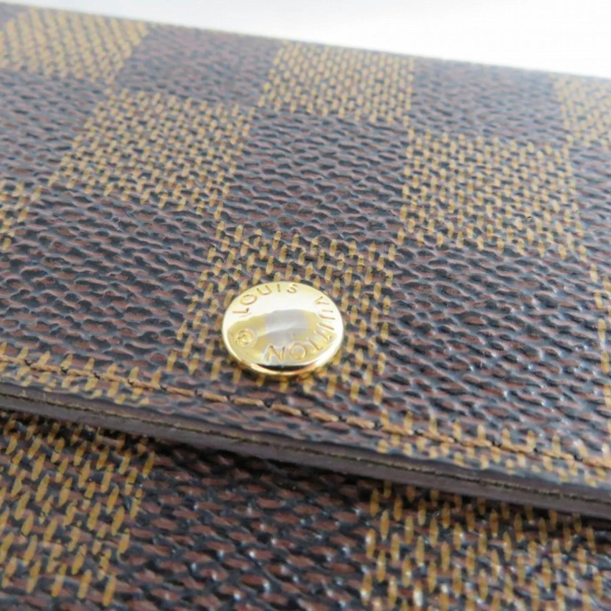 LOUIS VUITTON Damier Portefeuille Sarah N61734 Long Wallet Unisex