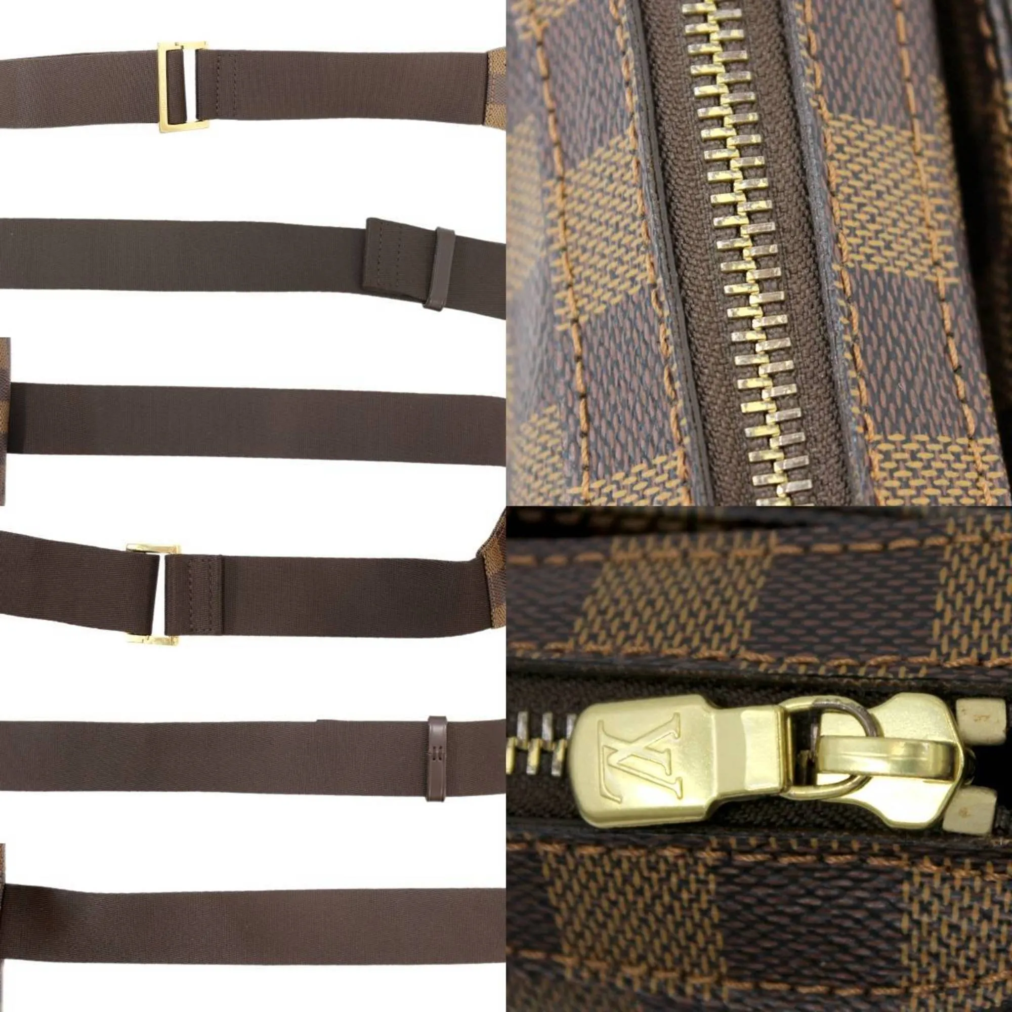 LOUIS VUITTON Jeronimos Waist Pouch Body Bag Shoulder Damier Ebene N51994 CA1097