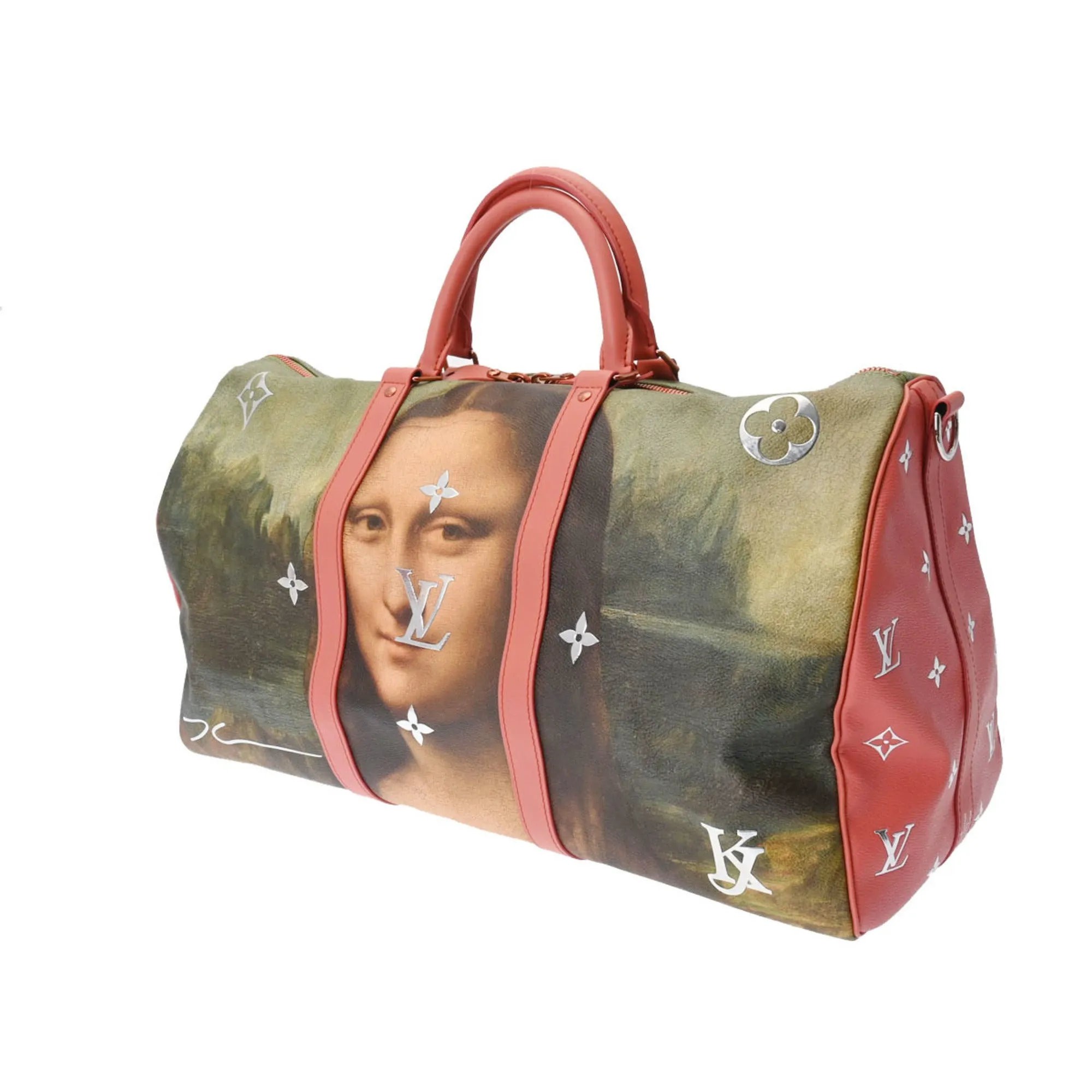 Louis Vuitton Keepall Bandouliere 50  Leather Travel Bag ()