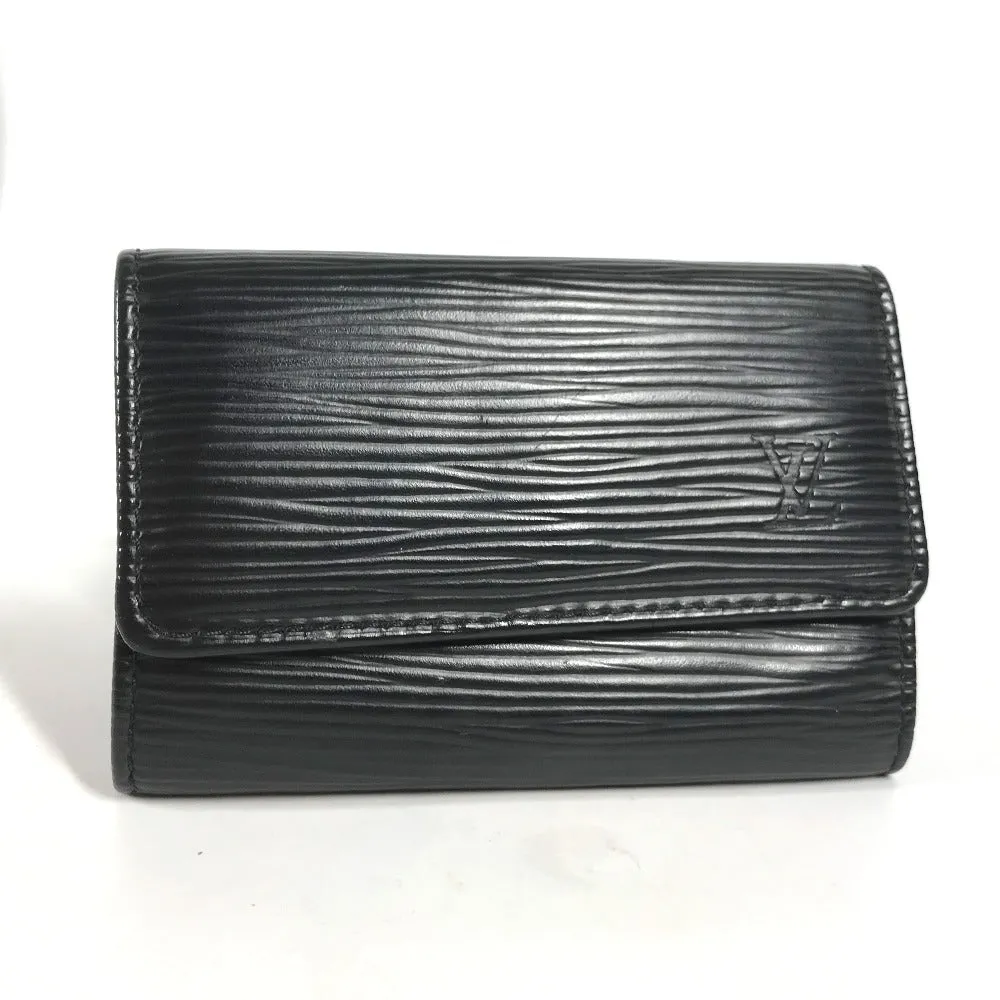 LOUIS VUITTON Key case Key holder  M63812 Epi Leather black Epi 6-key case Key holder Multicles6 mens Used