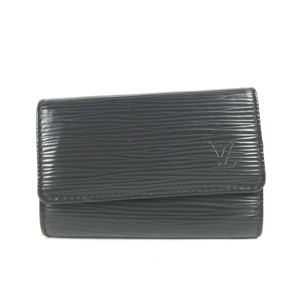 LOUIS VUITTON Key case Key holder  M63812 Epi Leather black Epi 6-key case Key holder Multicles6 mens Used