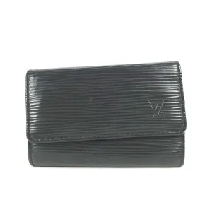 LOUIS VUITTON Key case Key holder  M63812 Epi Leather black Epi 6-key case Key holder Multicles6 mens Used