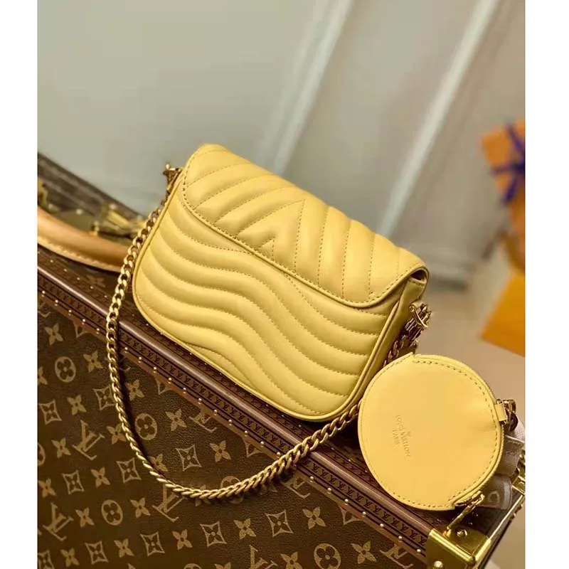 Louis Vuitton LV Women New Wave Multi-Pochette Brown Smooth Cowhide Leather