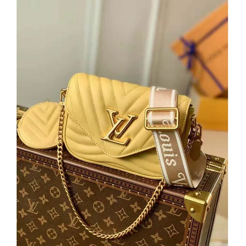 Louis Vuitton LV Women New Wave Multi-Pochette Brown Smooth Cowhide Leather