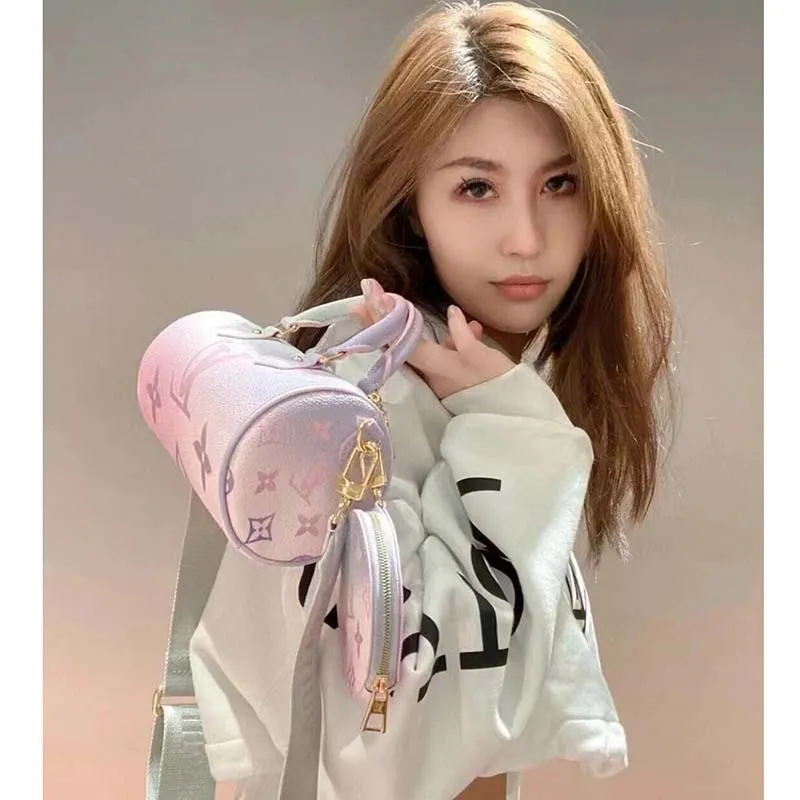 Louis Vuitton LV Women Papillon BB Handbag Sunrise Pastel Monogram Coated Canvas