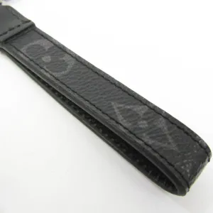 LOUIS VUITTON Monogram Eclipse MONOGRAM ECLIPSE DRAGONNE BAG CHARM & KEY HOLDER M61950 Keyring [Black]