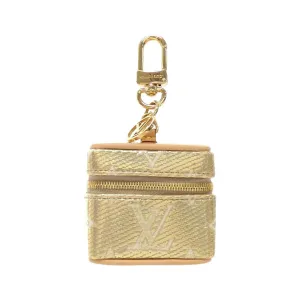 Louis Vuitton Monogram Laminated Jacquard Visitor Sack Micro Vanity Monogram M01377 Keyring