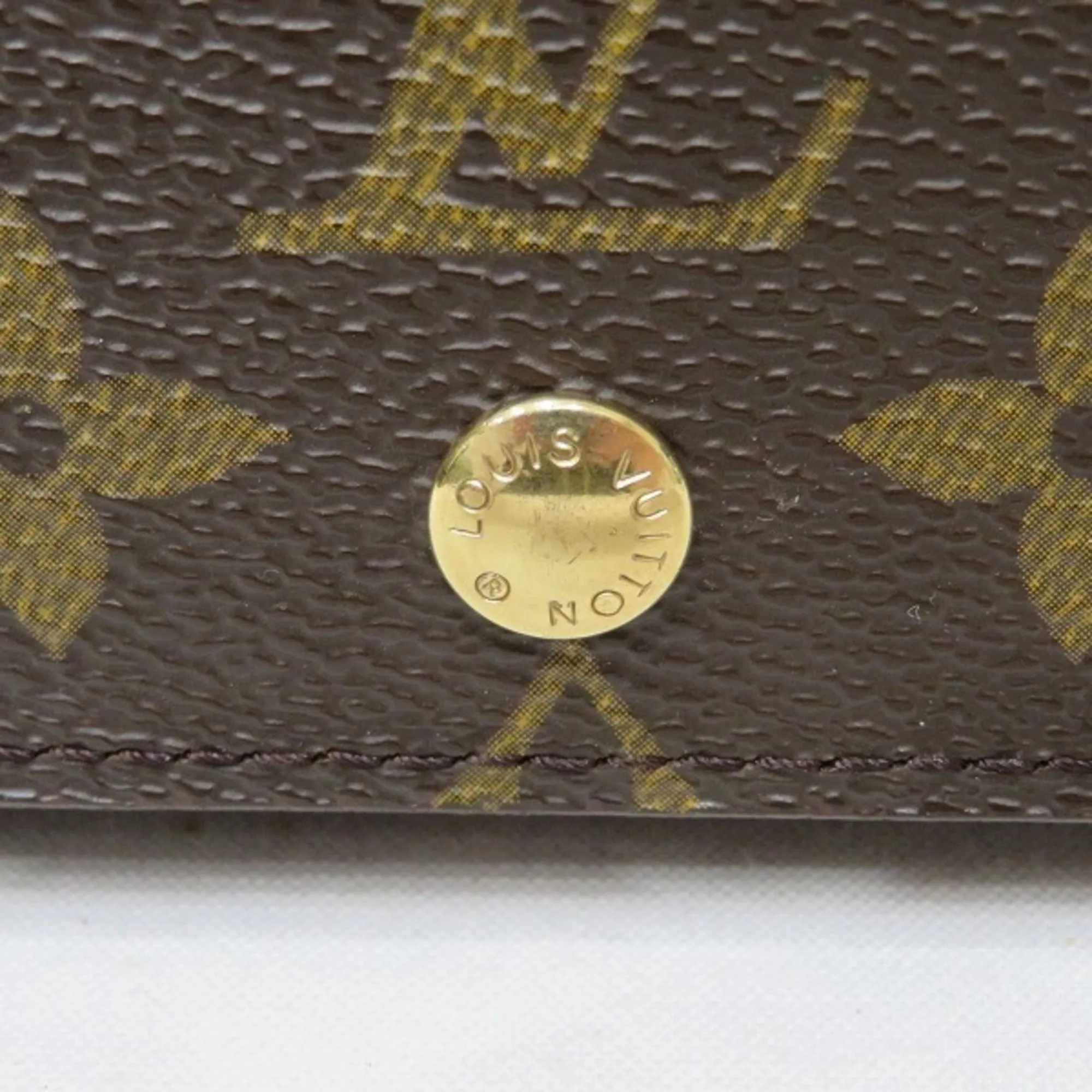 LOUIS VUITTON Monogram Portomone Bie Tresor M61730 Wallet Bifold Women's