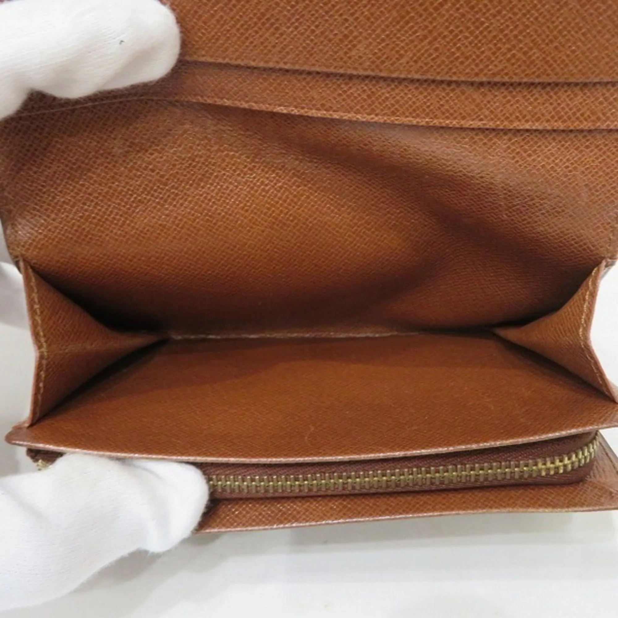LOUIS VUITTON Monogram Portomone Bie Tresor M61730 Wallet Bifold Women's