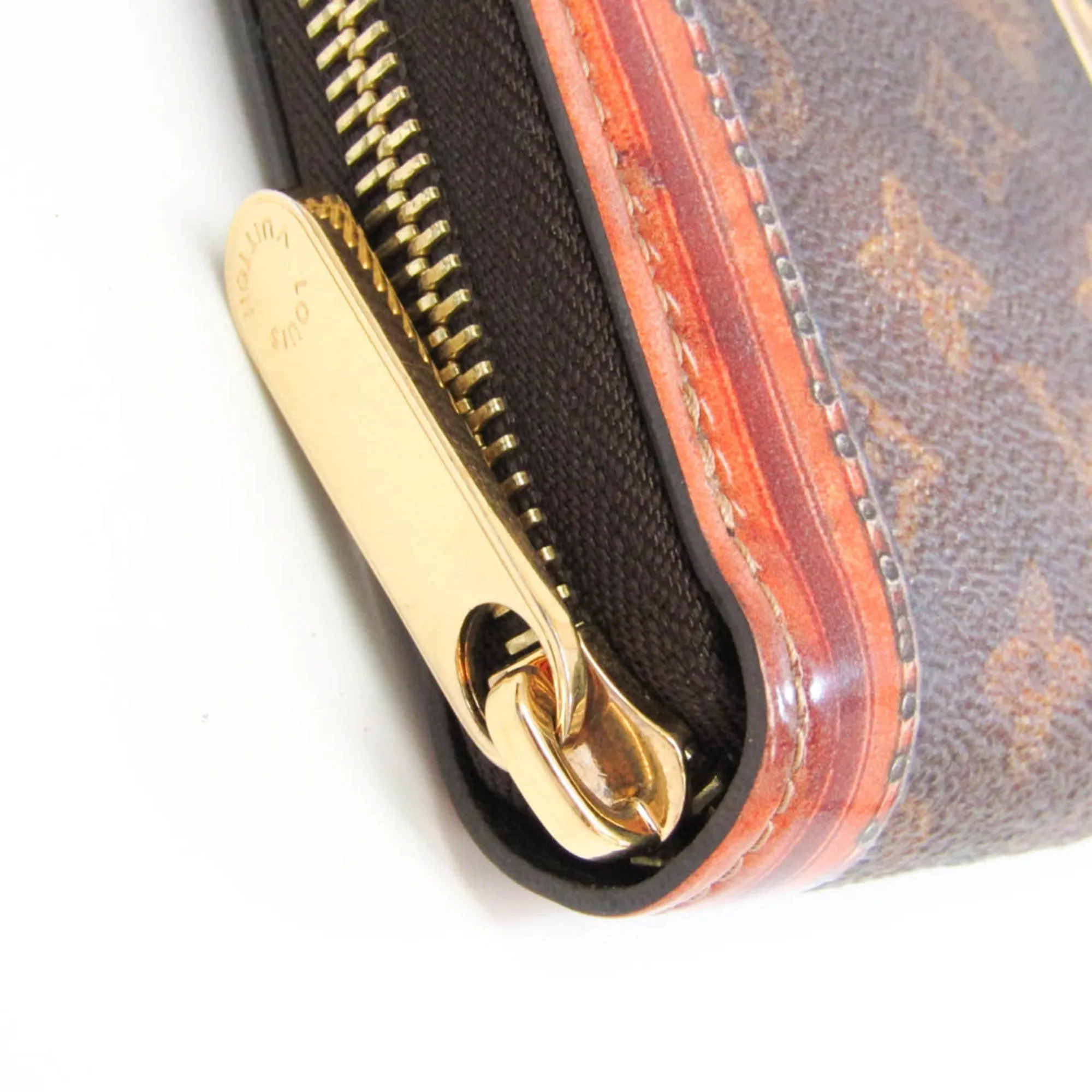 LOUIS VUITTON Monogram Zippy Wallet Trunk Time M52746 Women,Men Monogram Long Wallet [bi-fold] Brown