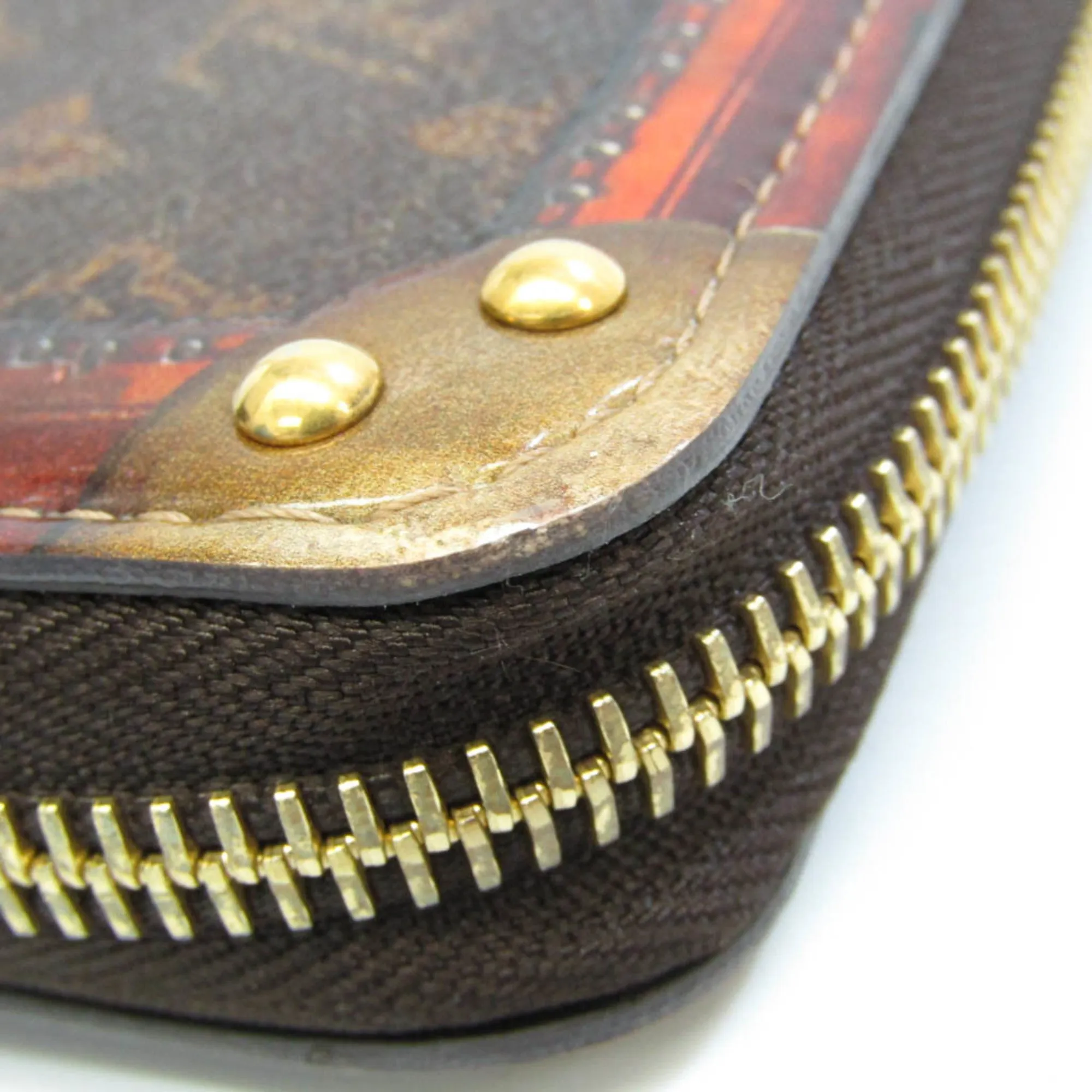 LOUIS VUITTON Monogram Zippy Wallet Trunk Time M52746 Women,Men Monogram Long Wallet [bi-fold] Brown