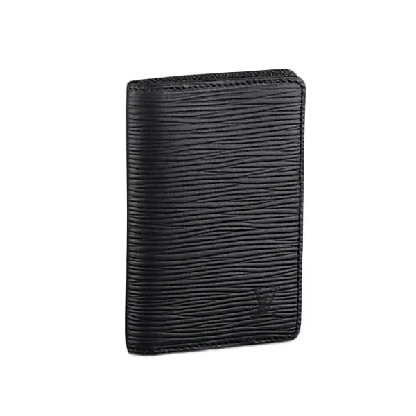 LOUIS VUITTON name card holder M60642 Epi Leather Noir name card holder Epi Organizer De Poch mens(Unisex) Used