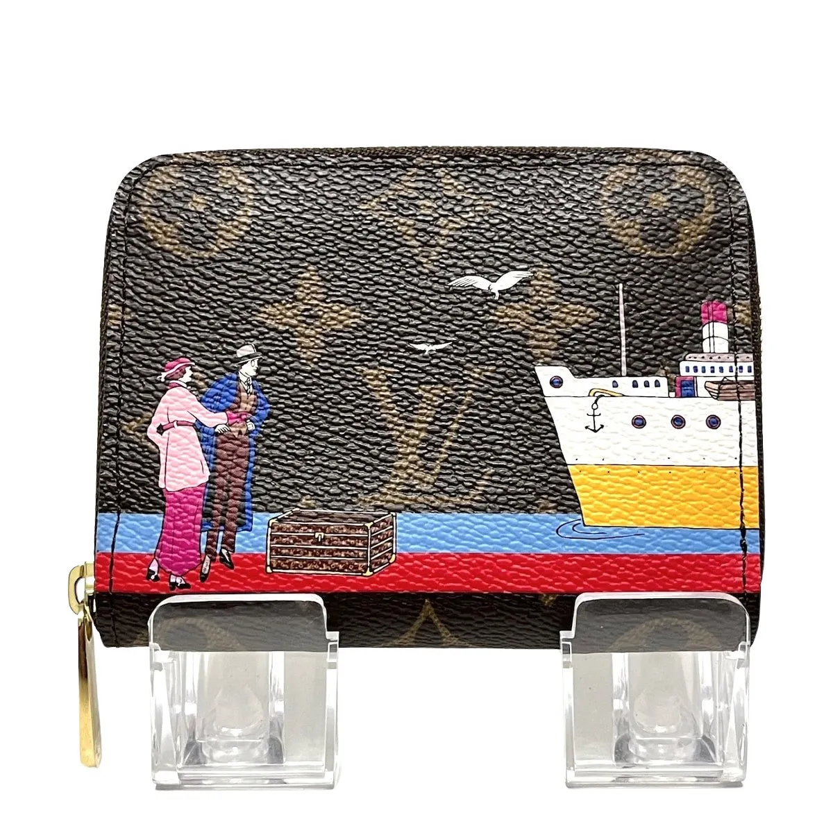 Louis Vuitton Porte Monnaie Zippy  Canvas Wallet  ()