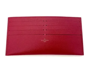 LOUIS VUITTON RED LEATHER CARD HOLDER