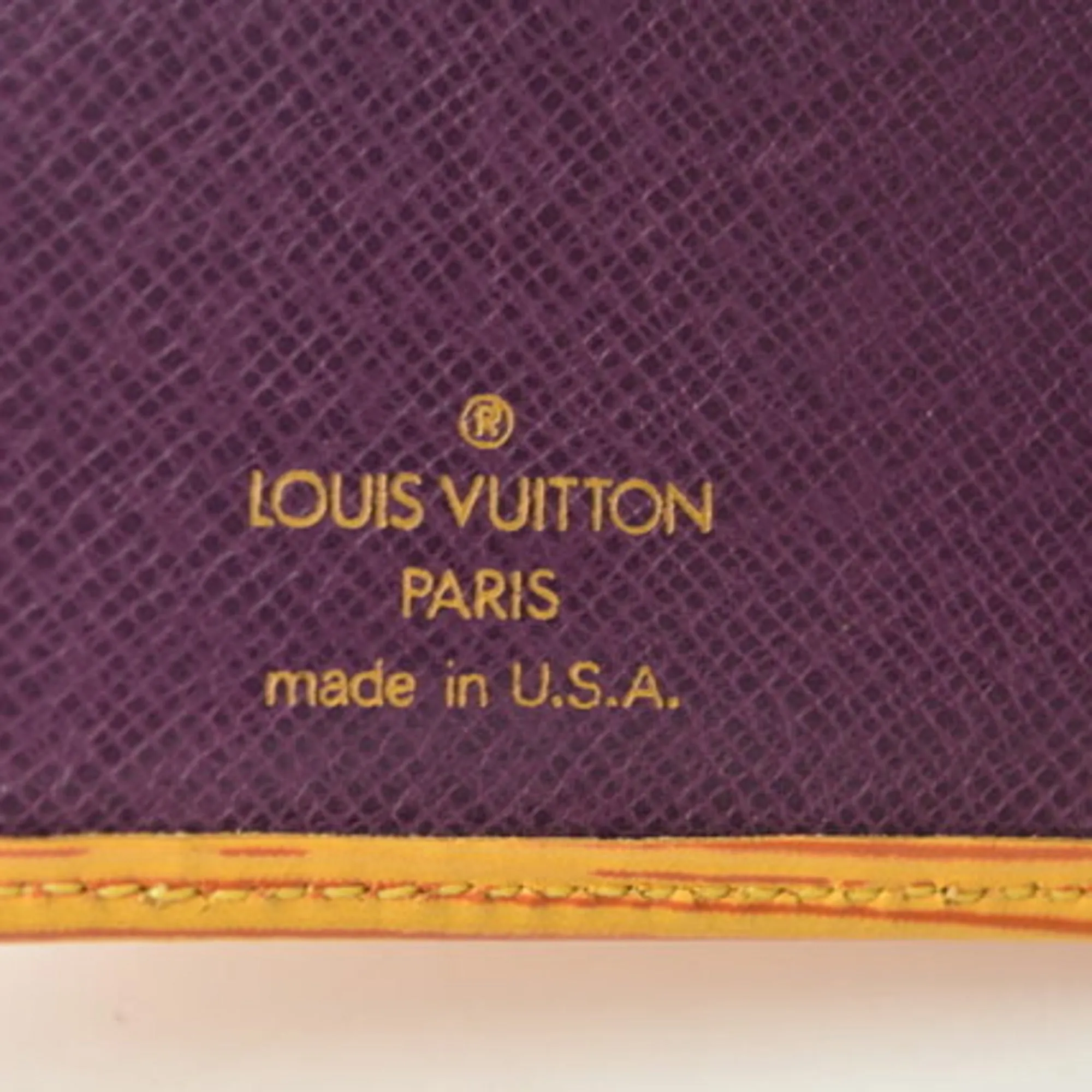 LOUIS VUITTON Wallet Epi Vintage Discontinued  Folding M63549 Tassili Yellow