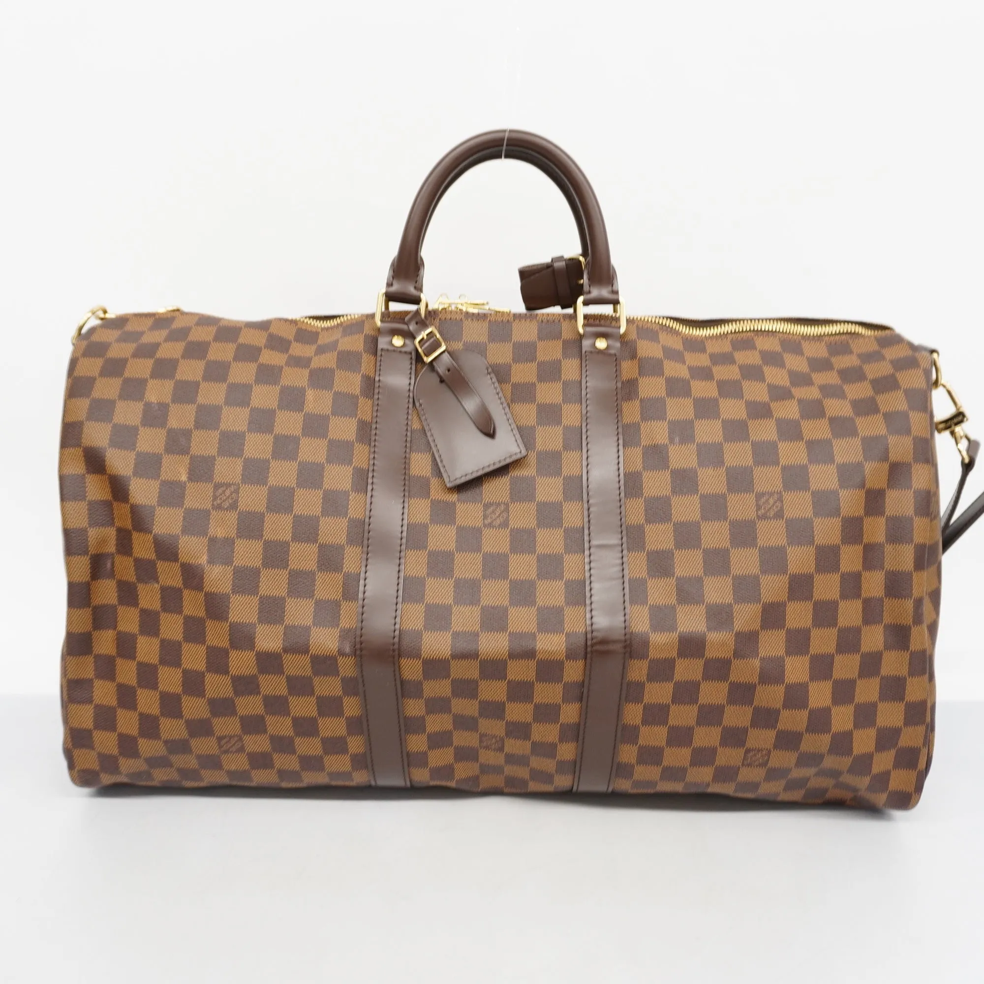 LOUIS VUITTONAuth  Damier Keepall Bandouliere 55 N41414 Boston Bag