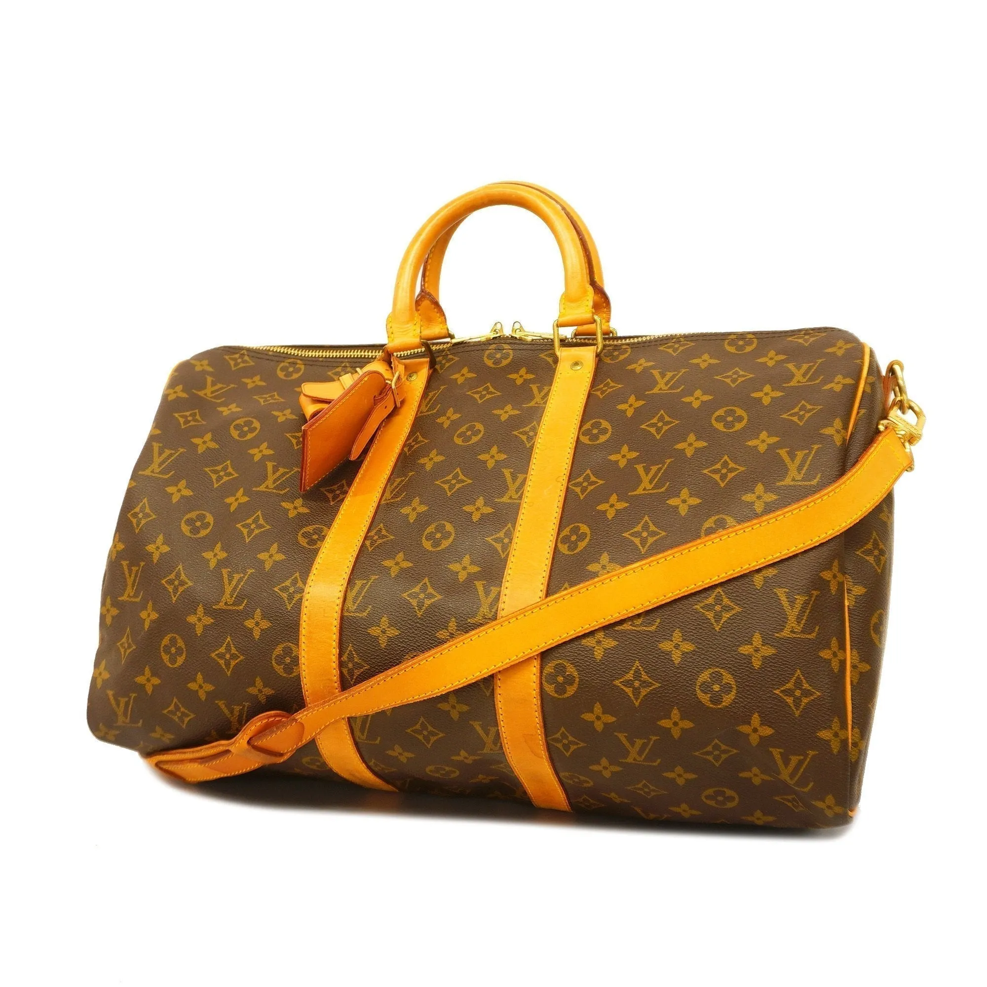 LOUIS VUITTONAuth  Monogram Keepall Bandouliere 45 M41418 Boston Bag