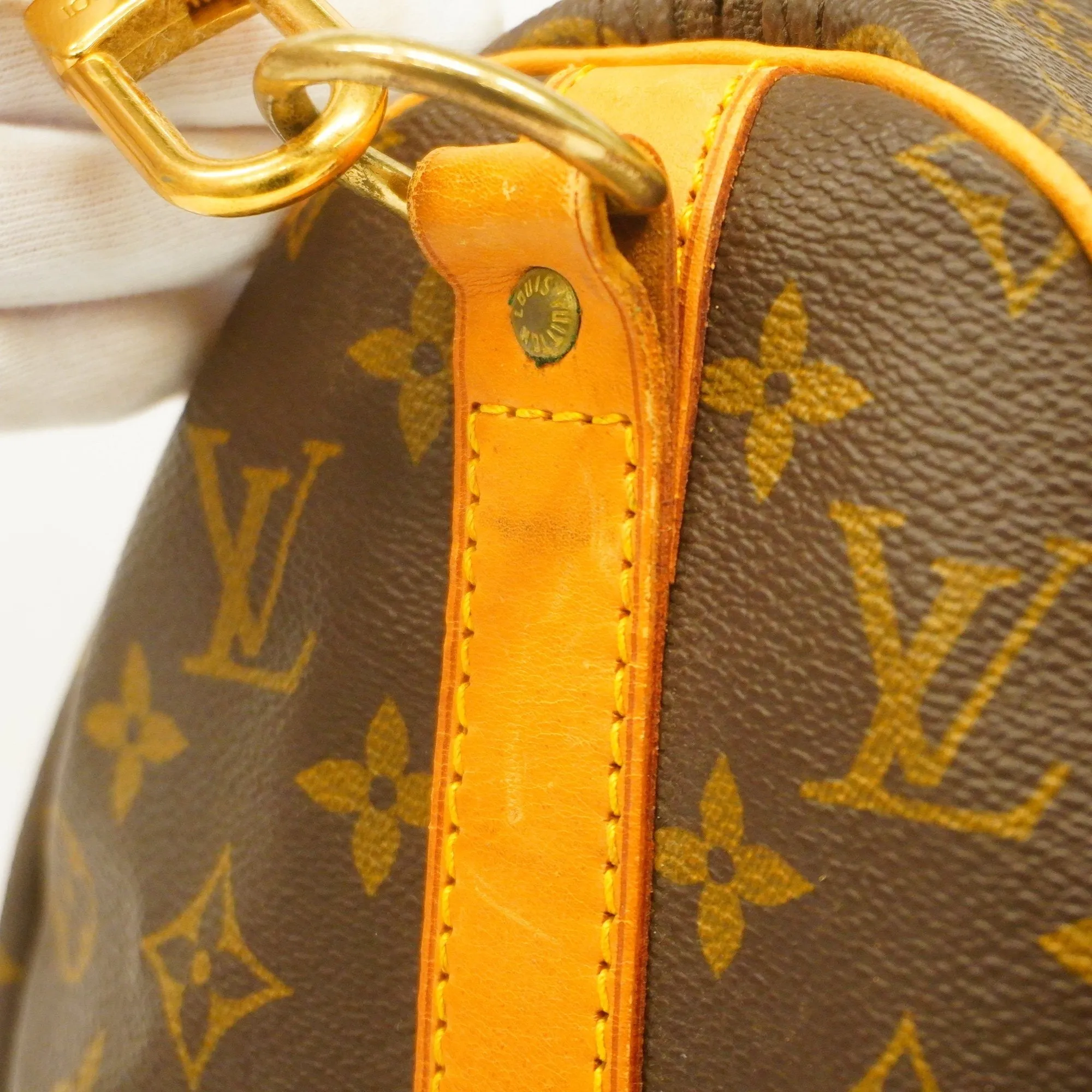 LOUIS VUITTONAuth  Monogram Keepall Bandouliere 45 M41418 Boston Bag
