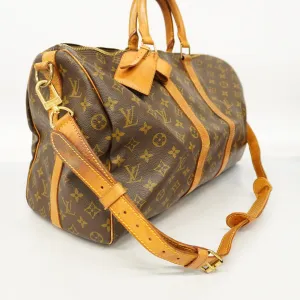 LOUIS VUITTONAuth  Monogram Keepall Bandouliere 45 M41418 Unisex Boston Bag
