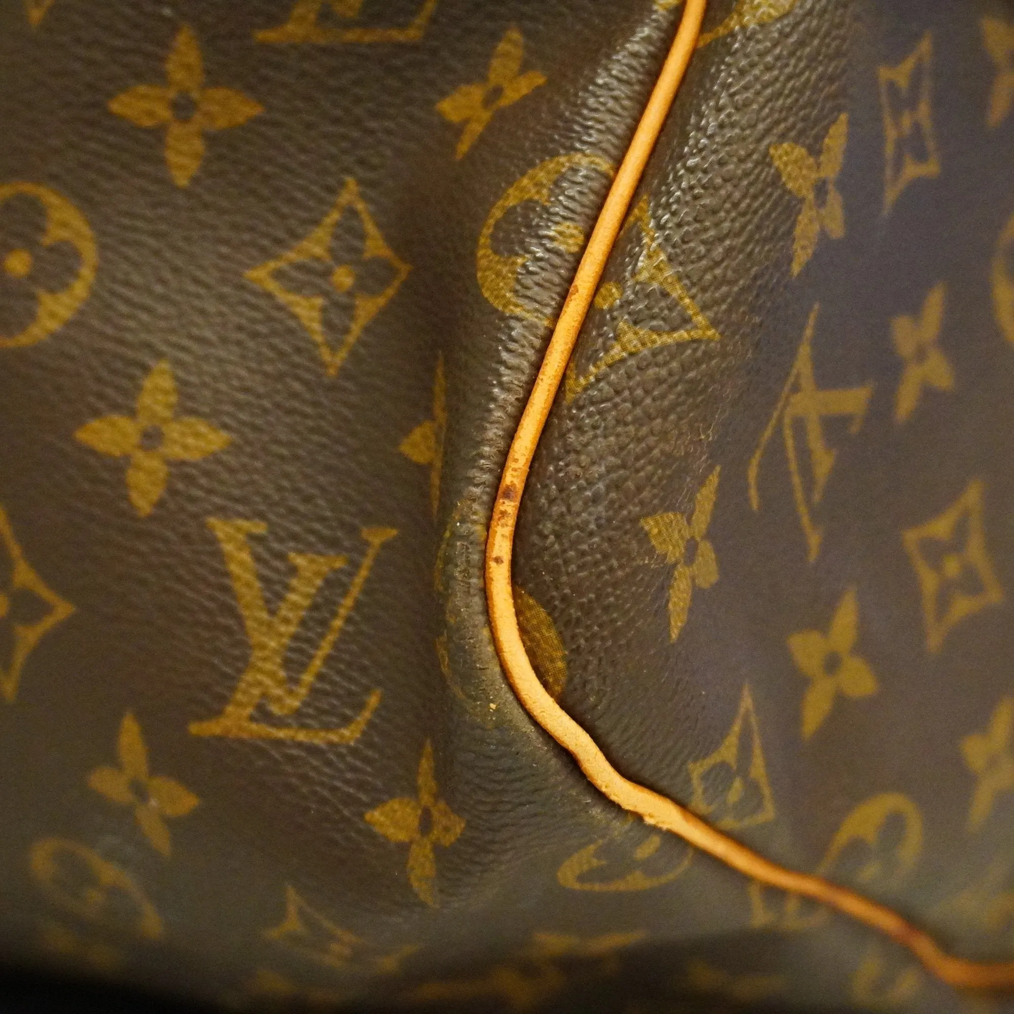 LOUIS VUITTONAuth  Monogram Keepall Bandouliere 55 M41414 Boston Bag