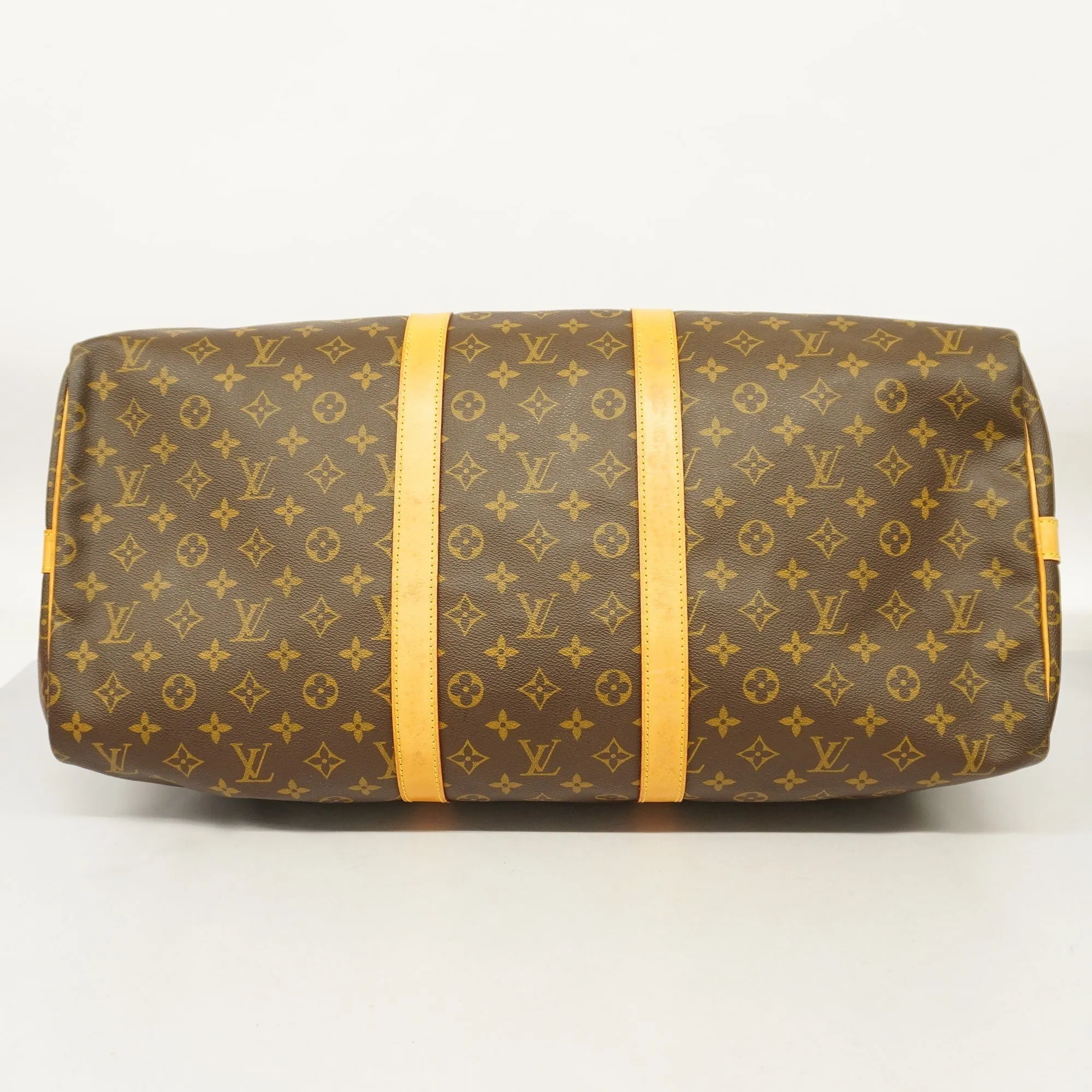 LOUIS VUITTONAuth  Monogram Keepall Bandouliere 55 M41414 Boston Bag