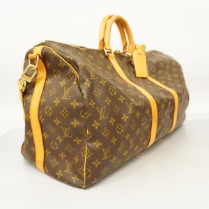 LOUIS VUITTONAuth  Monogram Keepall Bandouliere 55 M41414 Boston Bag