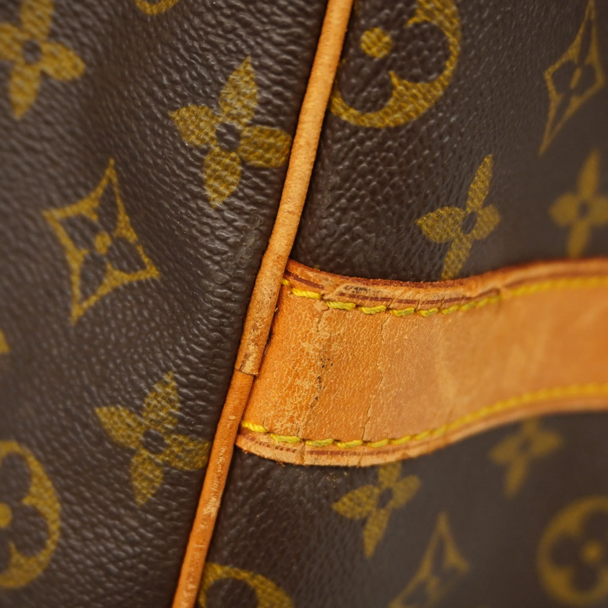 LOUIS VUITTONAuth  Monogram Keepall Bandouliere 60 M41412 Boston Bag