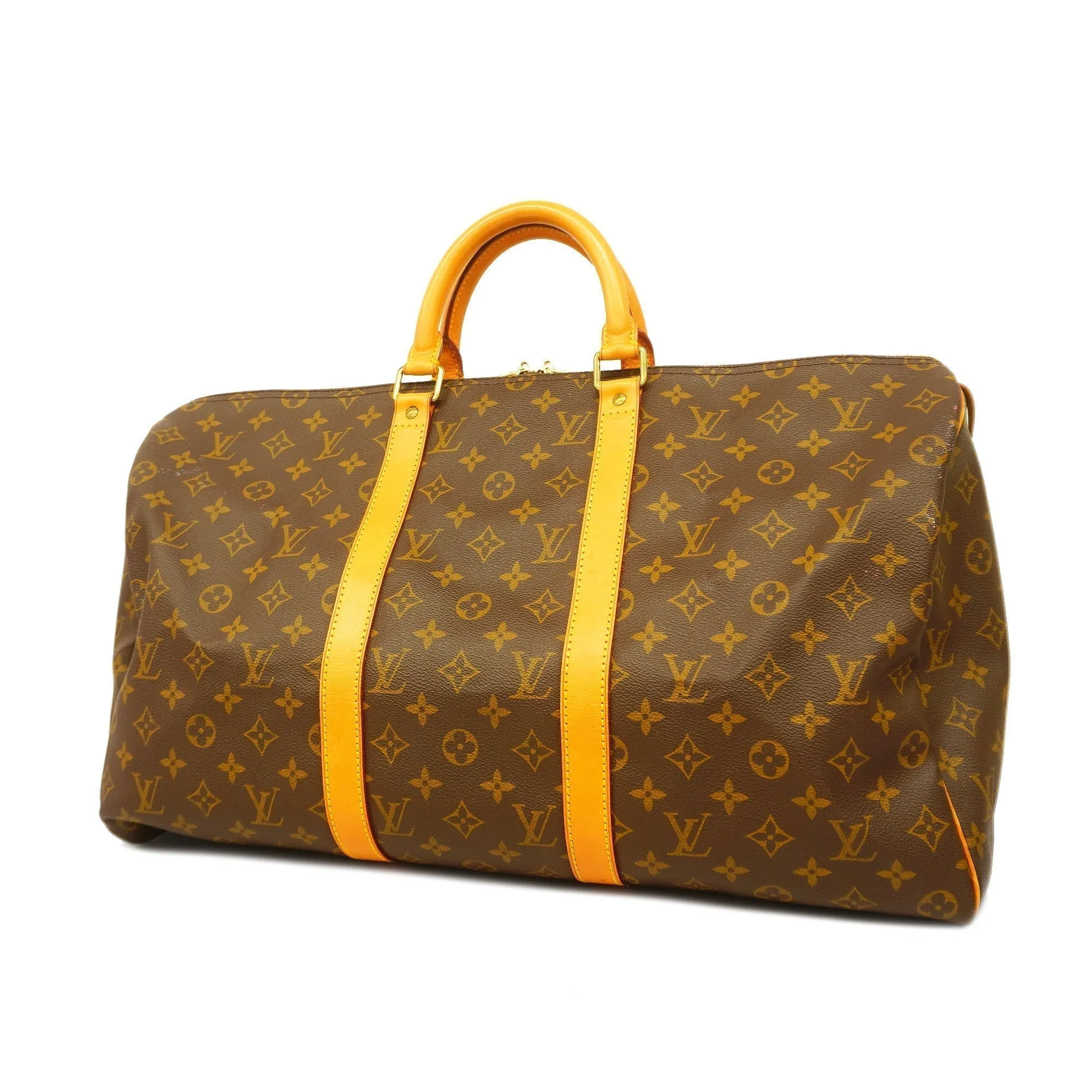 LOUIS VUITTONAuth  Monogram Keepol 50 M41426 Boston Bag
