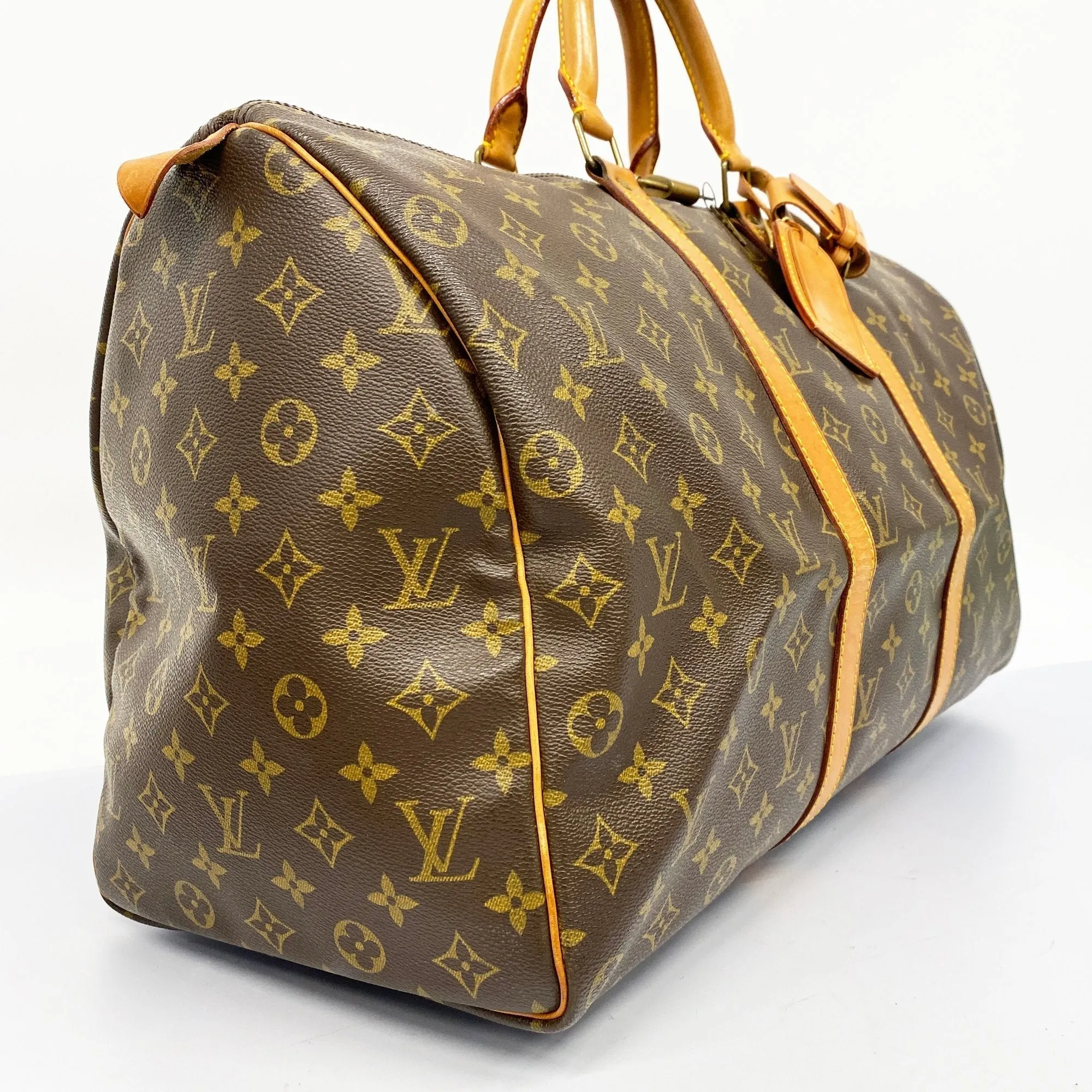 LOUIS VUITTONAuth  Monogram Keepol 50 M41426 Unisex Boston Bag