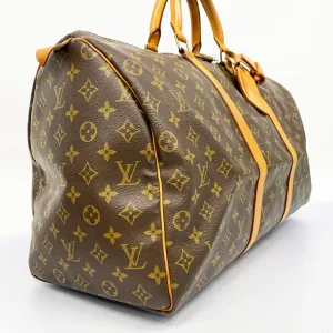 LOUIS VUITTONAuth  Monogram Keepol 50 M41426 Unisex Boston Bag