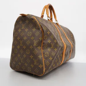 LOUIS VUITTONAuth  Monogram Keepol 50 M41426 Unisex Boston Bag