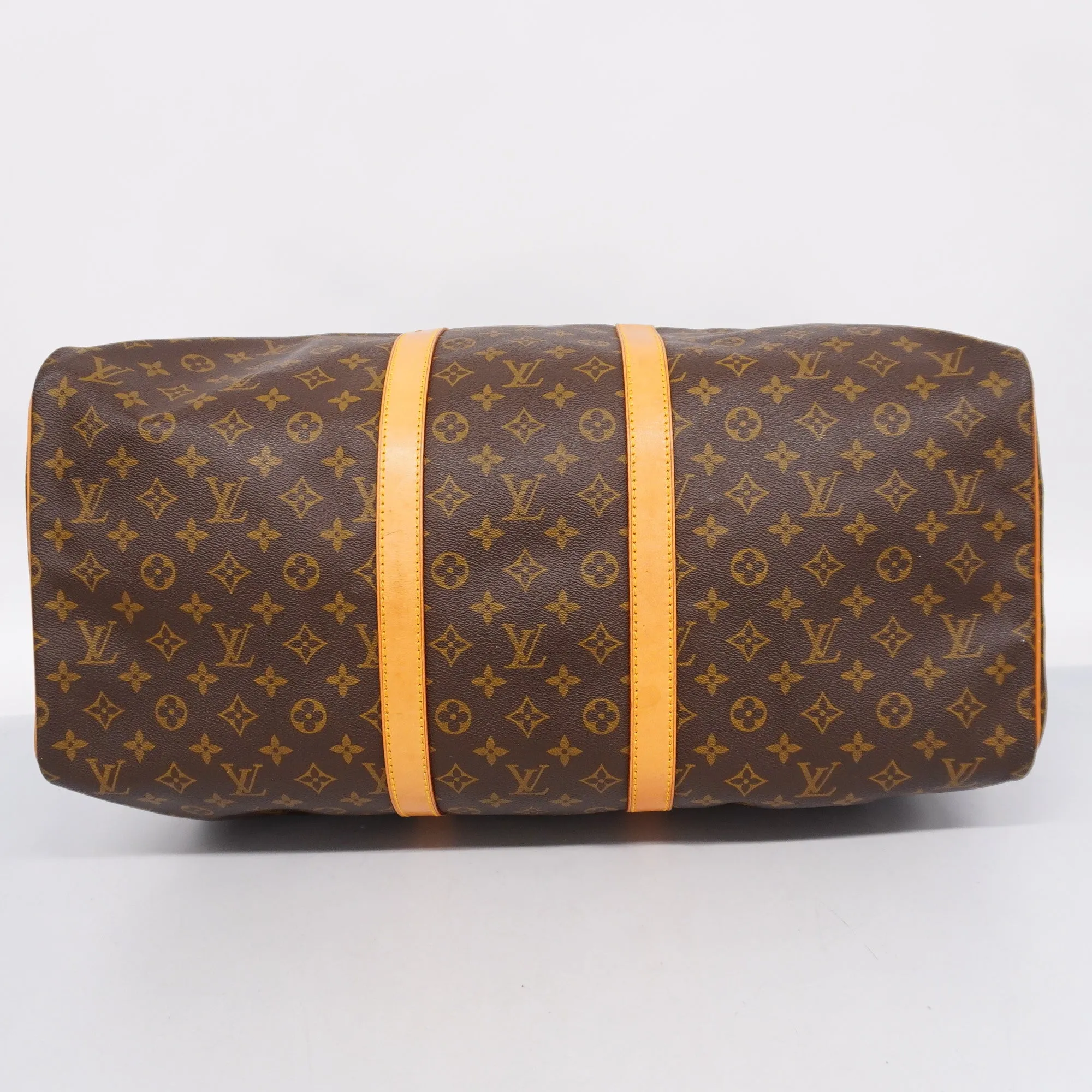 LOUIS VUITTONAuth  Monogram Keepol 55 M41424 Boston Bag
