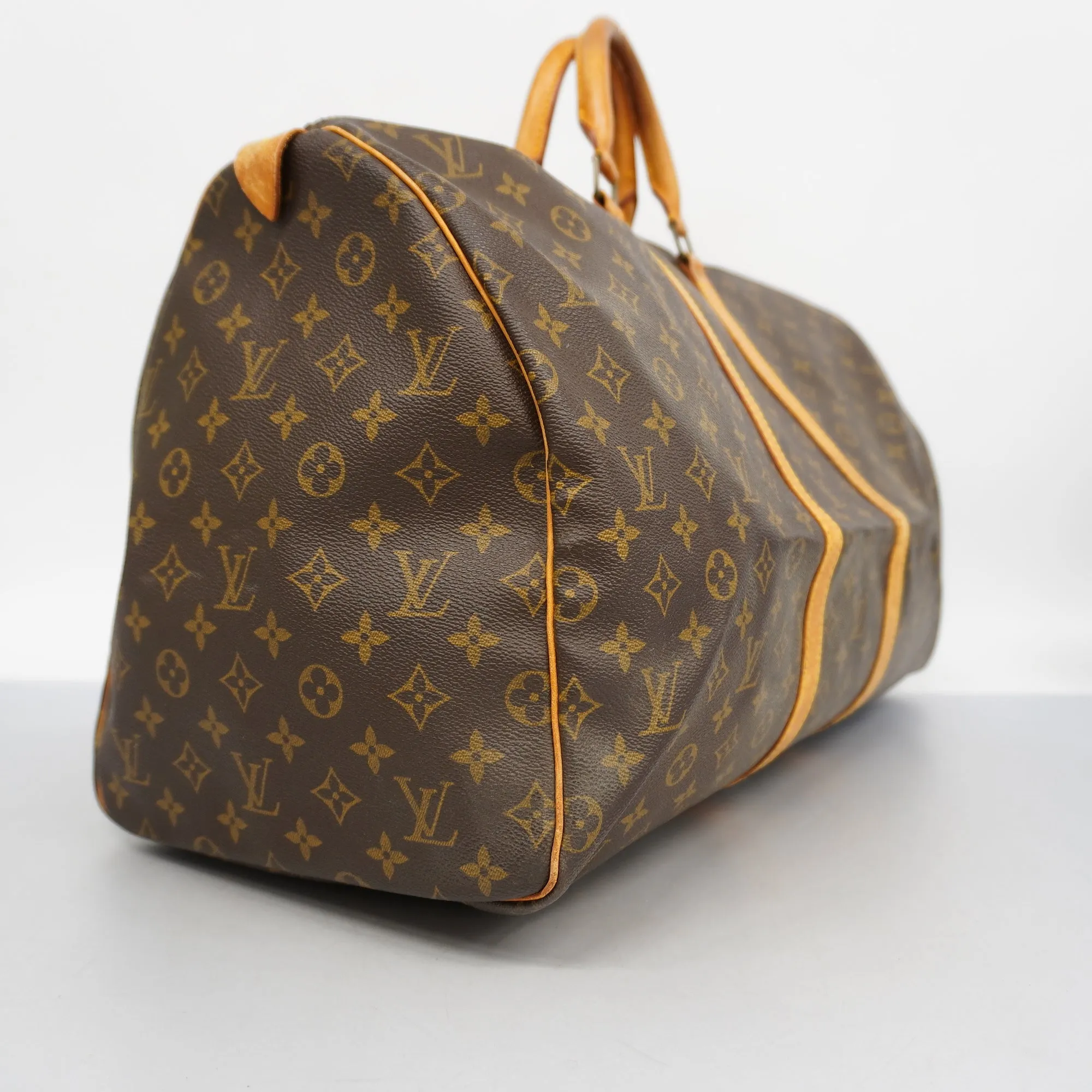 LOUIS VUITTONAuth  Monogram Keepol 55 M41424 Unisex Boston Bag