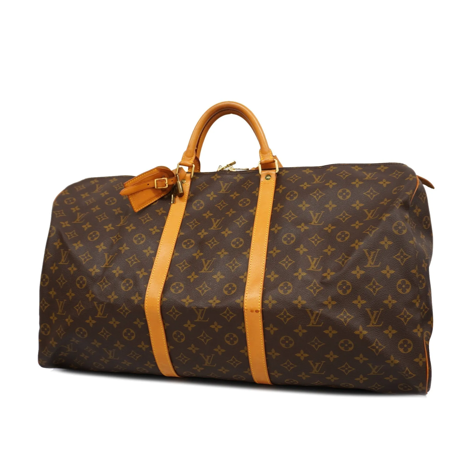 LOUIS VUITTONAuth  Monogram Keepol 60 M41422 Unisex Boston Bag
