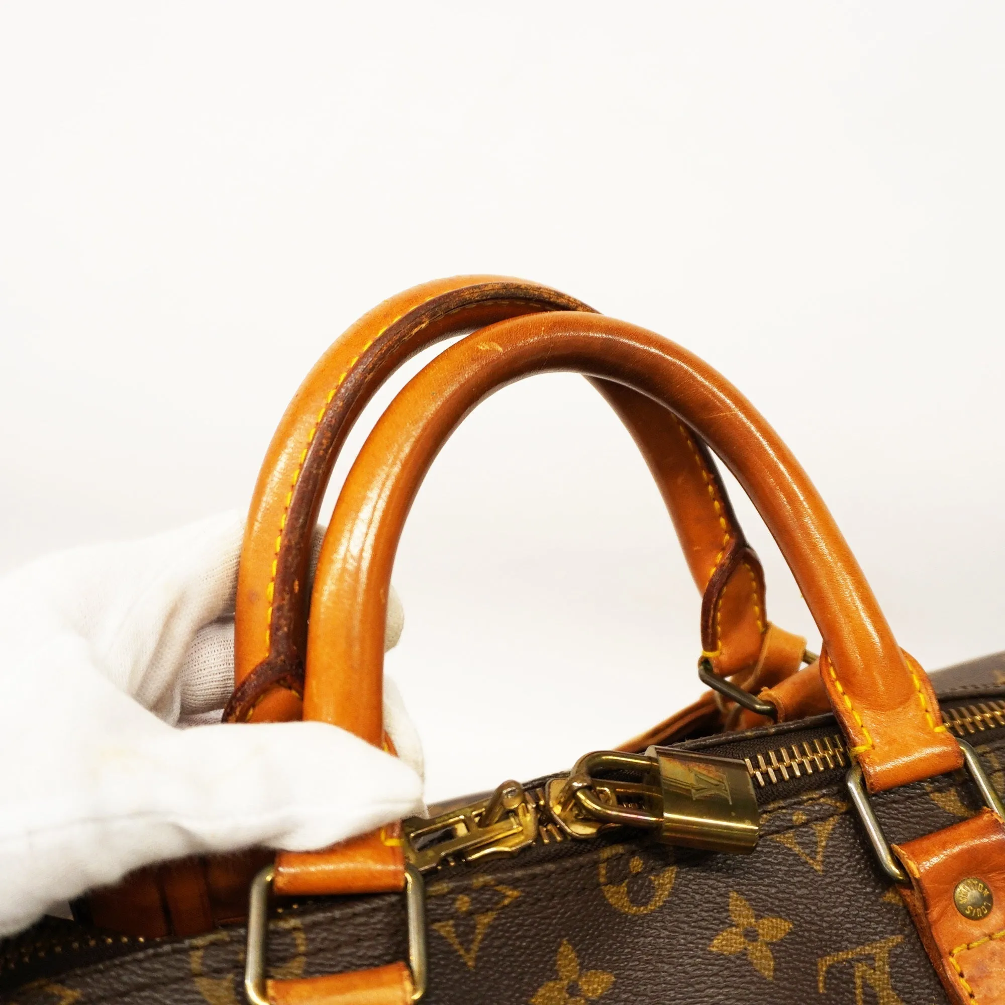 LOUIS VUITTONAuth  Monogram Keepol Bandolier 50 M41416 Boston Bag