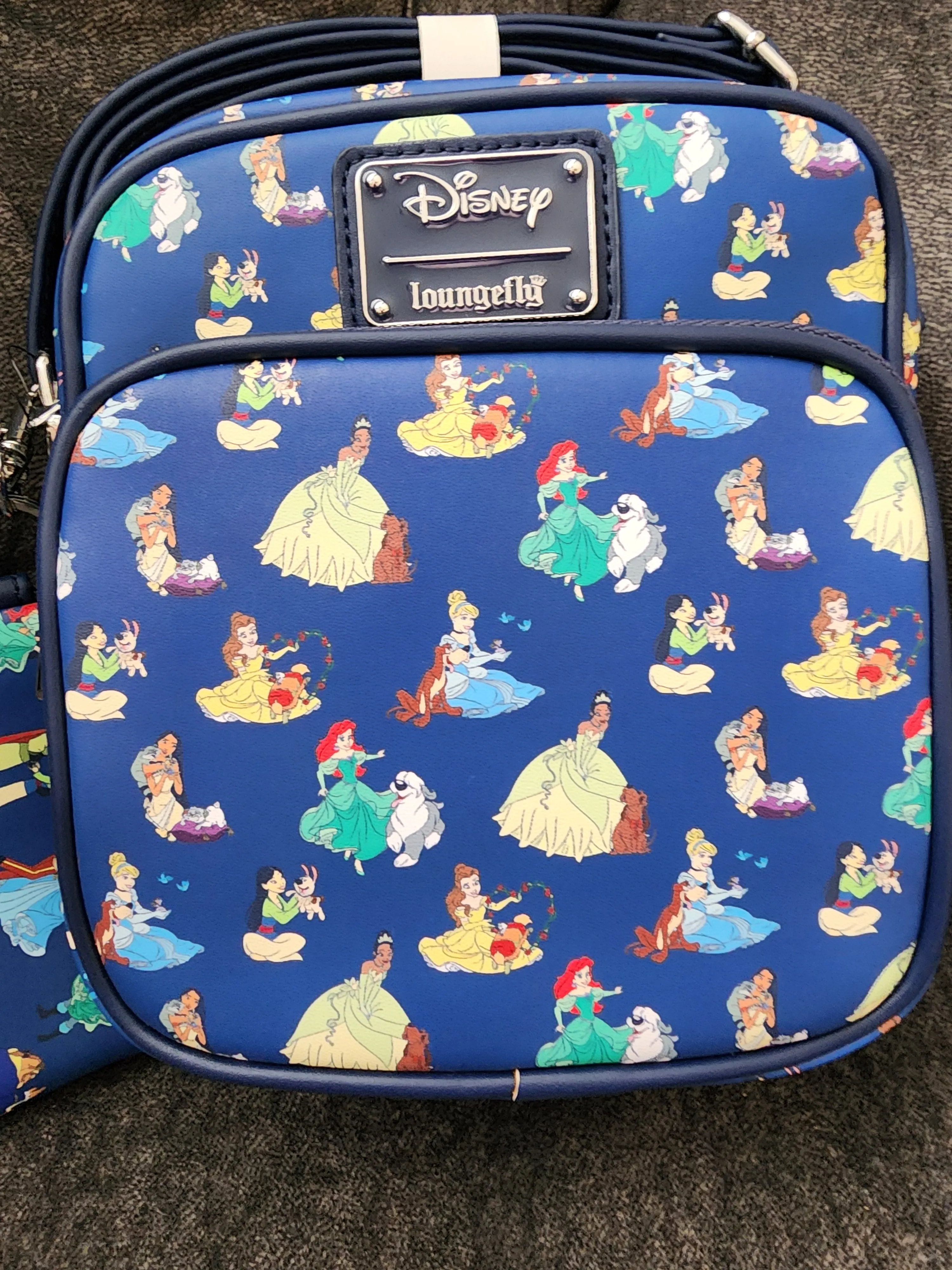 Loungefly Disney Princesses and Their Pets Crossbody Bag