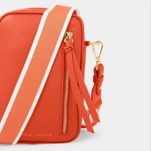 Loxton - Crossbody Soft Leather Deep HALLIE Worldwide availability Orange Bag: Katie Portrait Loved by customers - Vegan Small