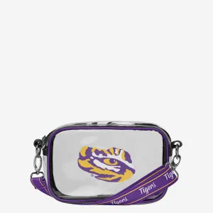LSU Tigers Team Stripe Clear Crossbody Bag
