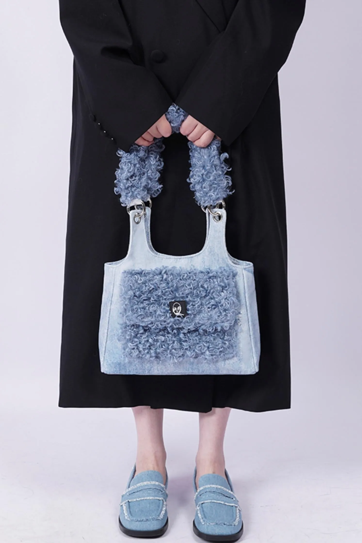 Luxe Textured Crossbody Tote Bag