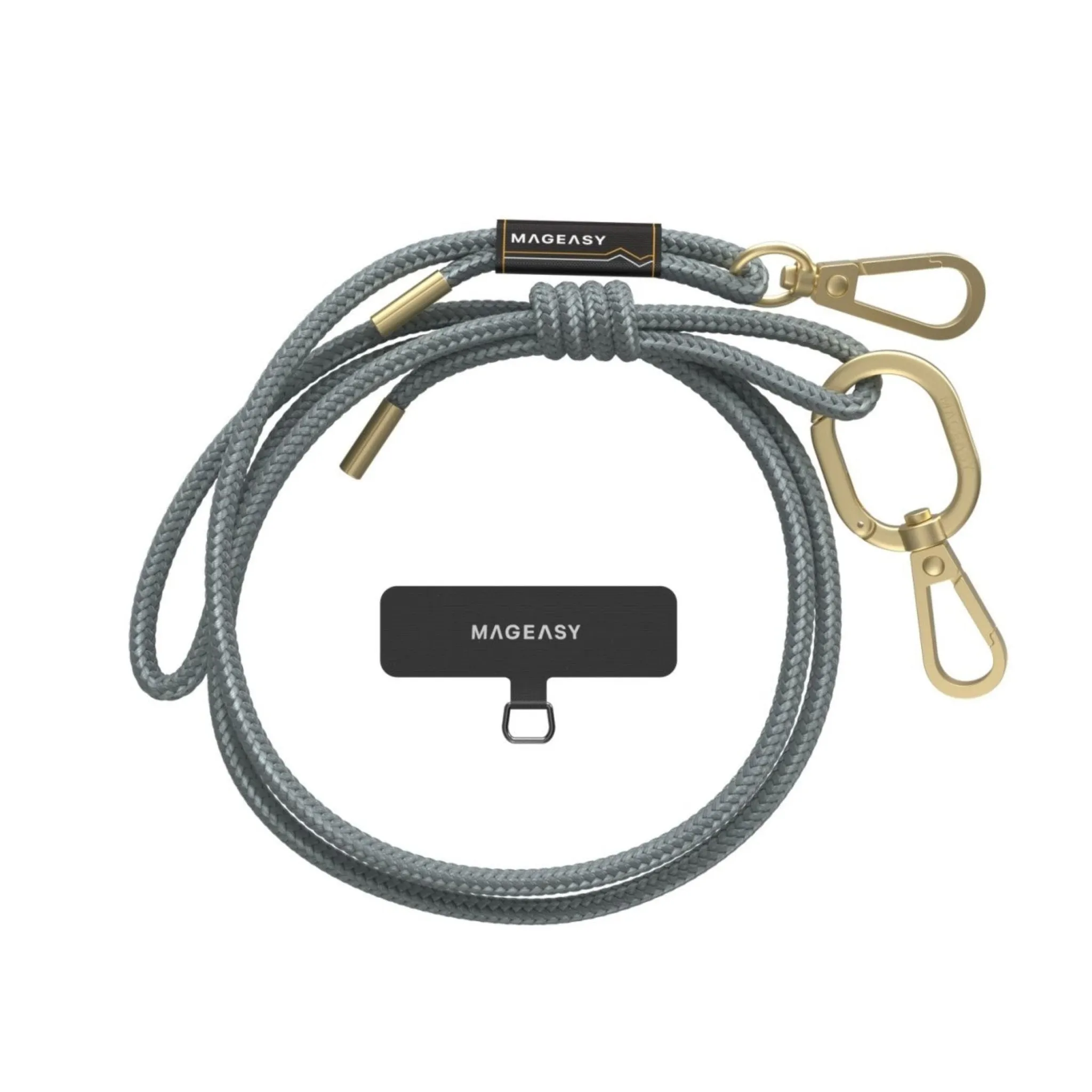 MagEasy 6mm Strap   Strap Card - Phone Lanyard - Misty Blue
