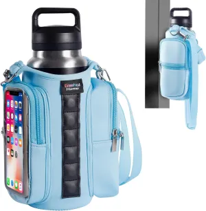 Magnetic Gym Bags for Men & Women with Adjustable Strap,Magnetic Bag Company Water Bottle Holder for Travel, Work,Sports,Water Bottle Sling Bag with Pocket