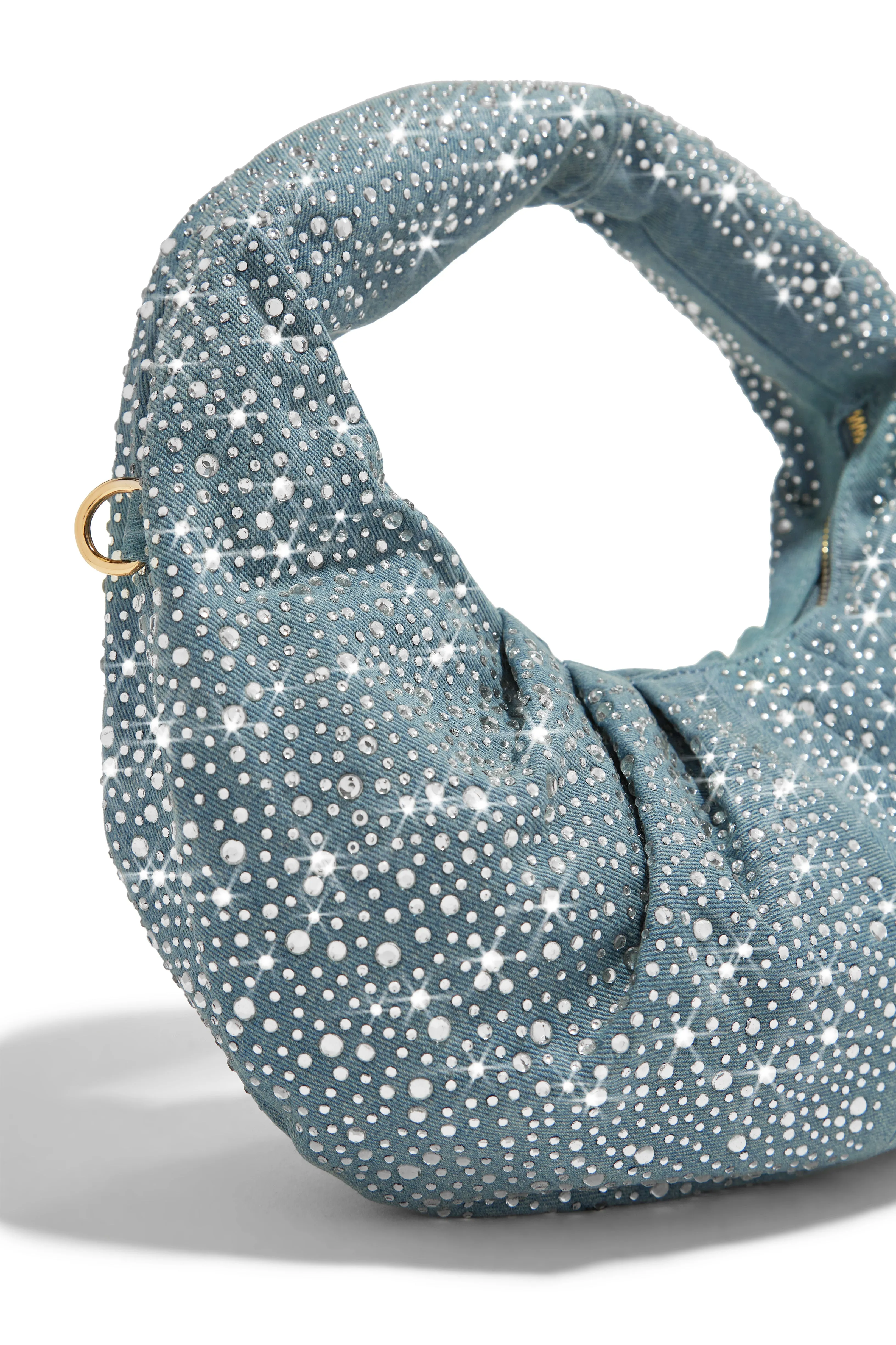 Makaila Embellished Bag - Denim