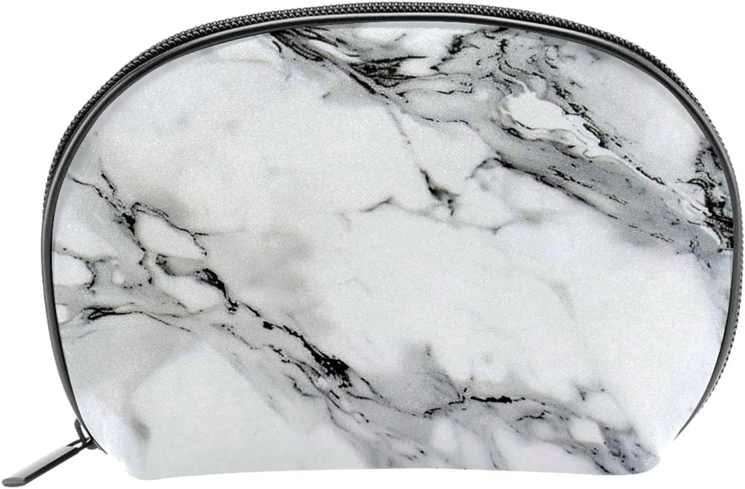 Makeup Bag Organizer,Cosmetic Bags for Women,Classic White Marbling,Small Makeup Pouch